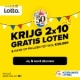Gratis 20 Lotto Loten t.w.v. € 40,- + extra kans op prijzen tot € 25.000