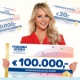 Gratis € 20,- + Direct kans op € 100.000,- + Prijzenpot € 152,7 Miljoen + Gratis VIP-Kaart