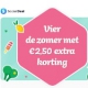 € 2,50 extra korting bij Social Deal