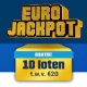 Gratis 10 loten Eurojackpot t.w.v. € 20,- + Kans op € 10.000,-