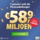Oudejaarstrekking met kans op PostcodeKanjer van € 58,9 miljoen + Direct kans op € 50.000