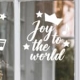 Gratis raamsticker 'Joy to the World'