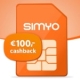 € 100,- Cashback Simyo Sim Only + Gratis Aansluiten t.w.v. € 15,-